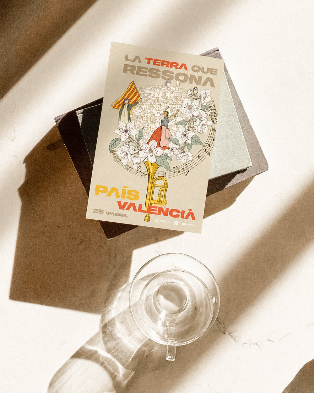 Làmina "La Terra Que Resona" per a la Diada del País Valencià 25 d'abril 2023